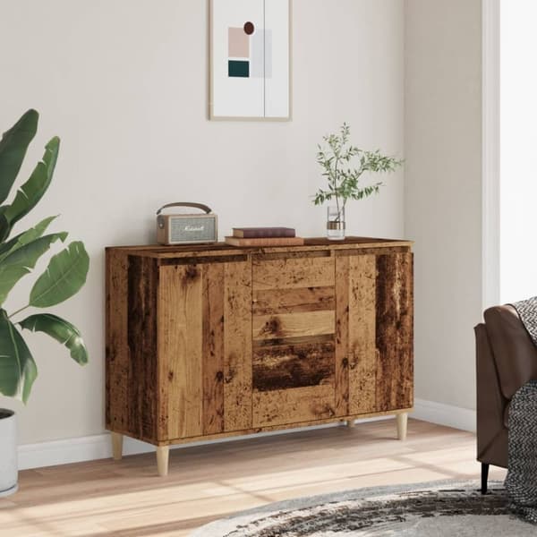 vidaXL Skjenk gammelt tre 102x35x70 cm konstruert tre