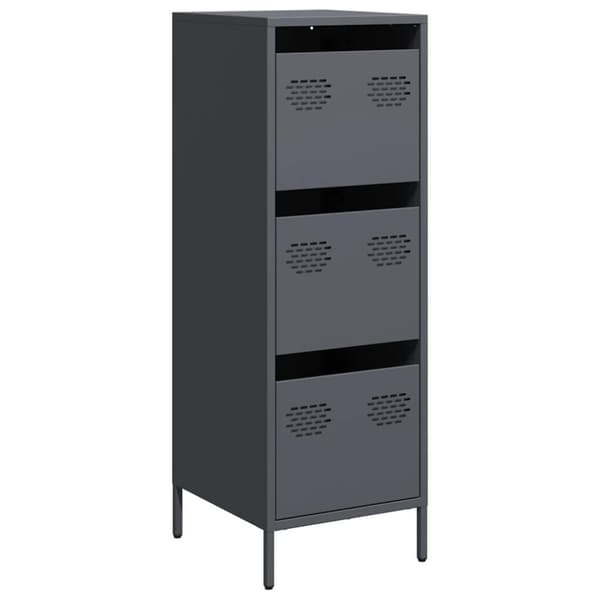 vidaXL skab 35x39x103,5 cm stål antracitgrå