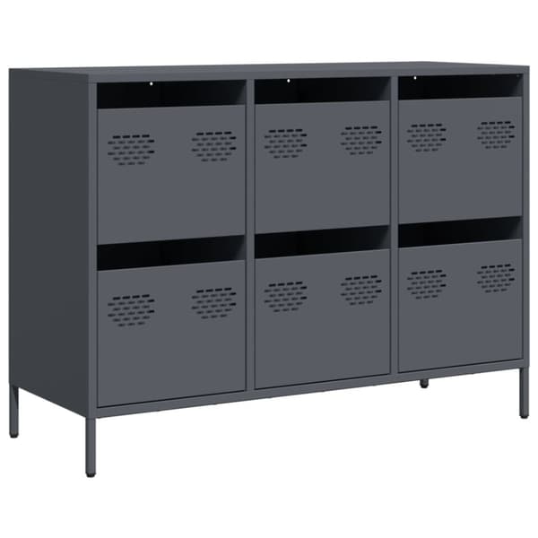 vidaXL senkki antrasiitti 101,5x39x73,5 cm kylmävalssattu teräs