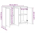 Pikkukuva 11 / 11: vidaXL Senkki käsityöläinen tammi 102x33x75 cm tekninen puu