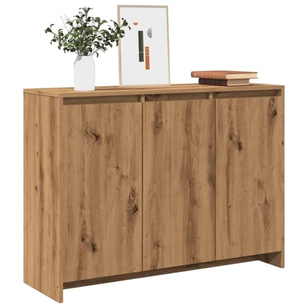 vidaXL Senkki käsityöläinen tammi 102x33x75 cm tekninen puu