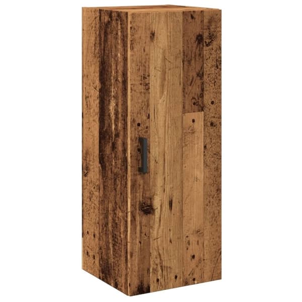 vidaXL vægskab 34,5x34x90 cm konstrueret træ gammelt træ-look