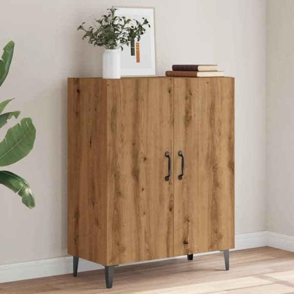vidaXL Skjenk artisan eik 70x34x90 cm konstruert tre