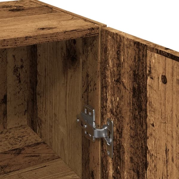 vidaXL Veggskap gammelt tre 34,5x34x90 cm konstruert tre