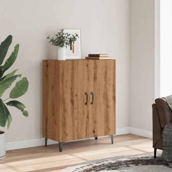 vidaXL skab 70x34x90 cm konstrueret træ kunsteg