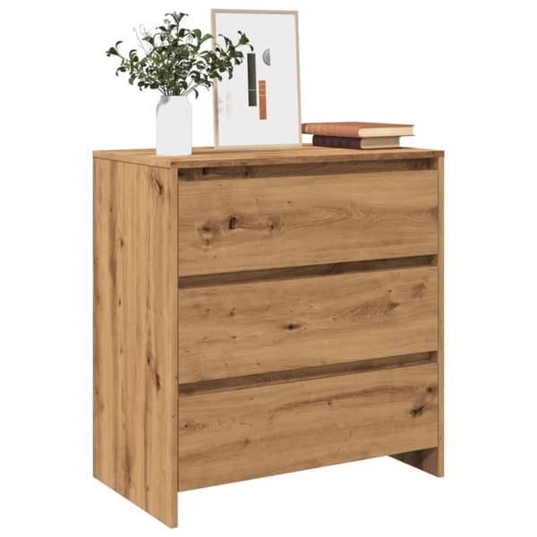 vidaXL Senkki käsityöläinen tammi 70x41x75 cm tekninen puu