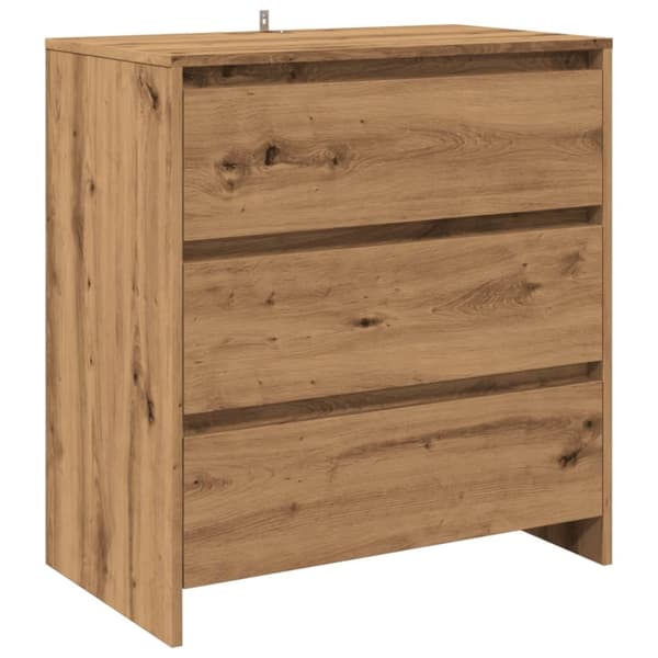 vidaXL Senkki käsityöläinen tammi 70x41x75 cm tekninen puu