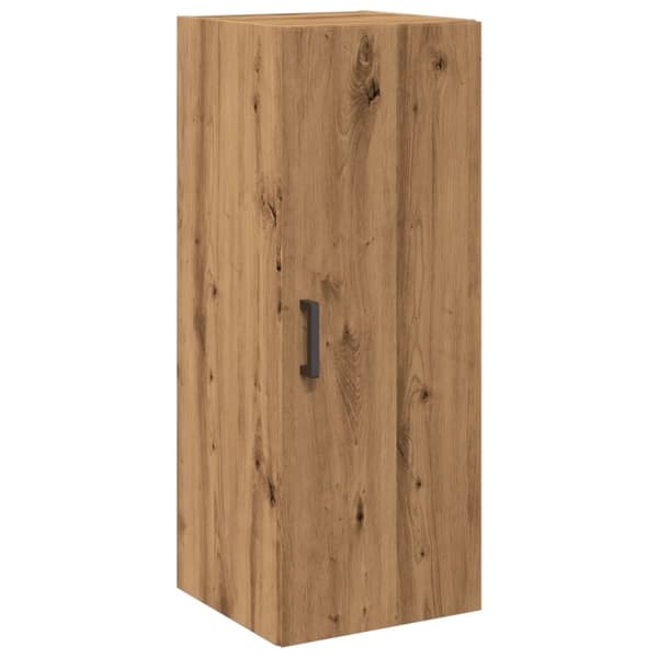 vidaXL vægskab 34,5x34x90 cm konstrueret træ egetræslook