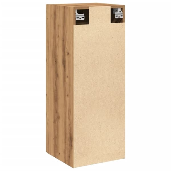 vidaXL vægskab 34,5x34x90 cm konstrueret træ egetræslook