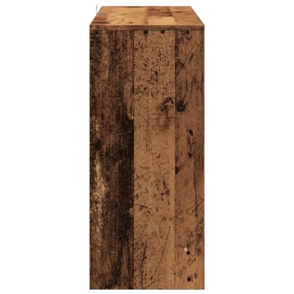 vidaXL skænk 102x33x75 cm konstrueret træ antikt trælook