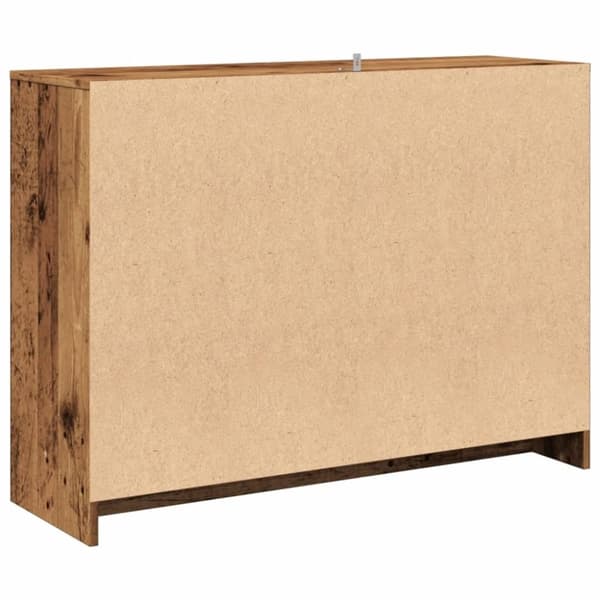vidaXL skænk 102x33x75 cm konstrueret træ antikt trælook