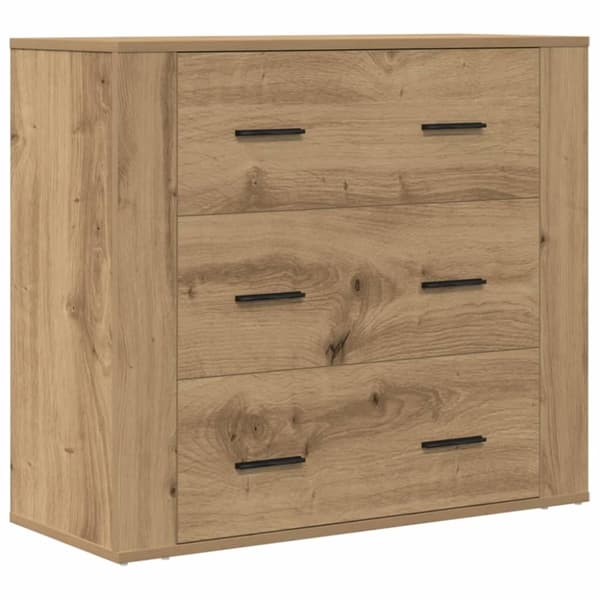 vidaXL Skänk artisan ek 80x33x70 cm konstruerat trä