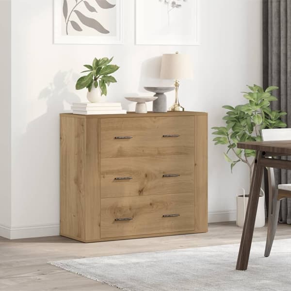 vidaXL Skänk artisan ek 80x33x70 cm konstruerat trä