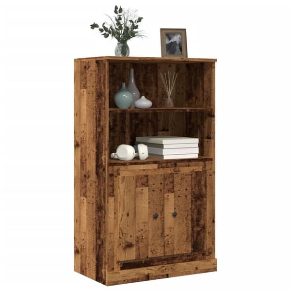 vidaXL Highboard gammelt tre 60x35,5x103,5 cm konstruert tre