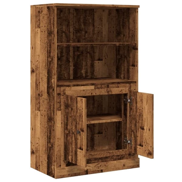 vidaXL Highboard gammelt tre 60x35,5x103,5 cm konstruert tre