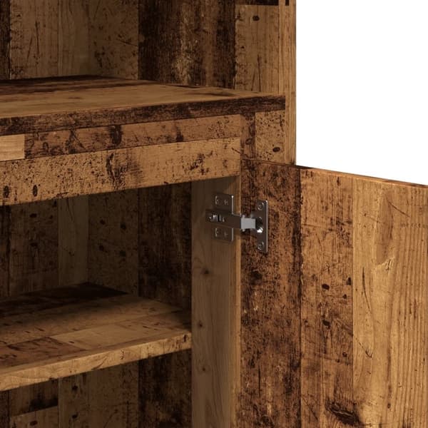 vidaXL Highboard gammelt tre 60x35,5x103,5 cm konstruert tre