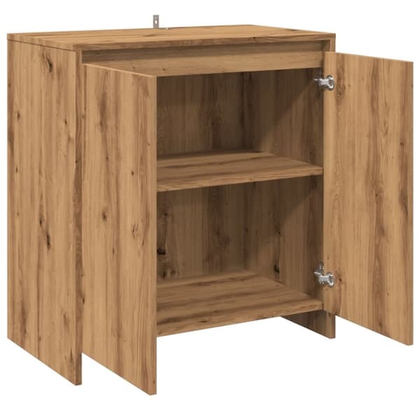 vidaXL skænk 70x41x75 cm konstrueret træ kunsteg