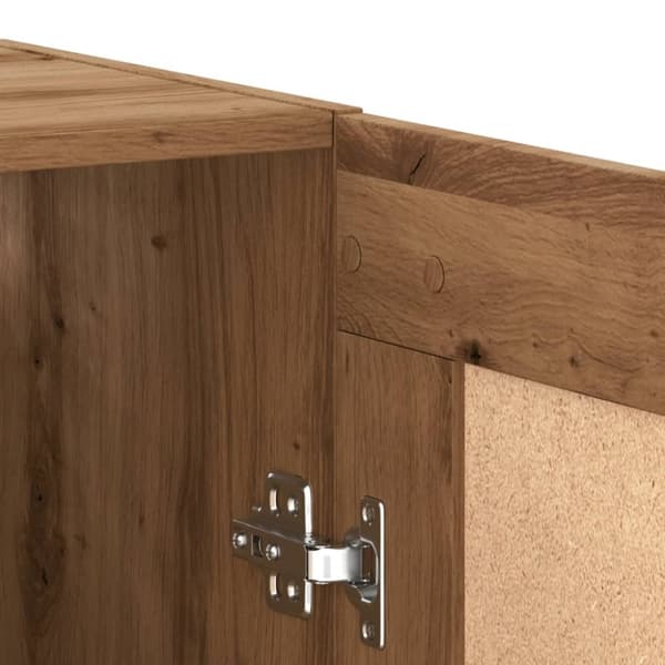 vidaXL Skänk artisan ek 69,5x34x90 cm konstruerat trä