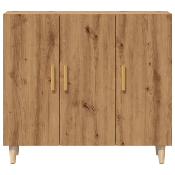 vidaXL Skänk artisan ek 90x34x80 cm konstruerat trä