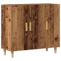 Miniatyrbillede 3 af 11: vidaXL skab 90x34x80 cm konstrueret træ gammelt træ-look