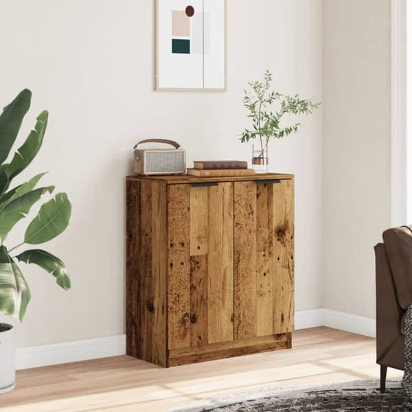 vidaXL skænk 60x30x70 cm konstrueret træ antikt trælook