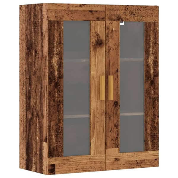 vidaXL Hengende veggskap gammelt tre 69,5x34x90 cm