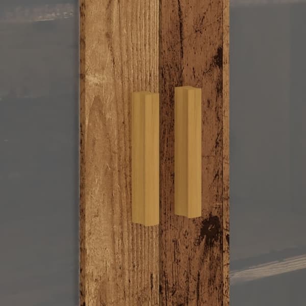 vidaXL Hengende veggskap gammelt tre 69,5x34x90 cm