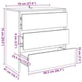 Miniatyrbilde 11 av 11: vidaXL Skjenk gammelt tre 70x41x75 cm konstruert tre