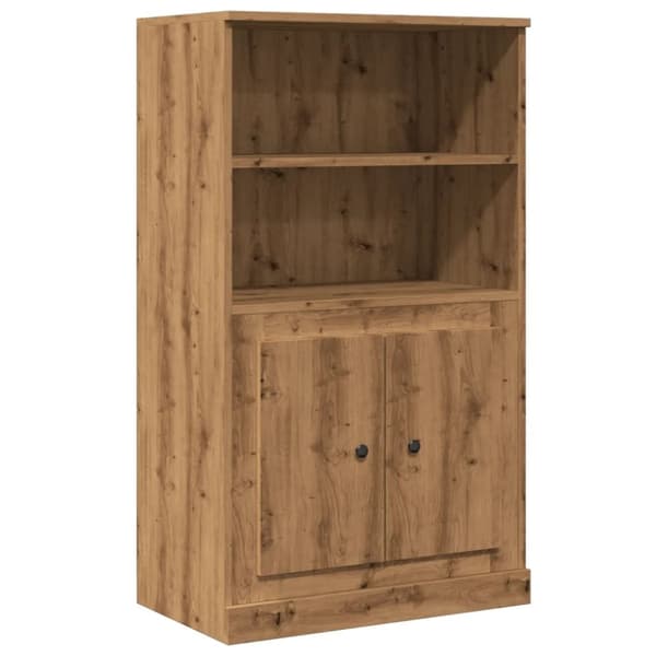 vidaXL skænk 60x35,5x103,5 cm konstrueret træ egetræslook