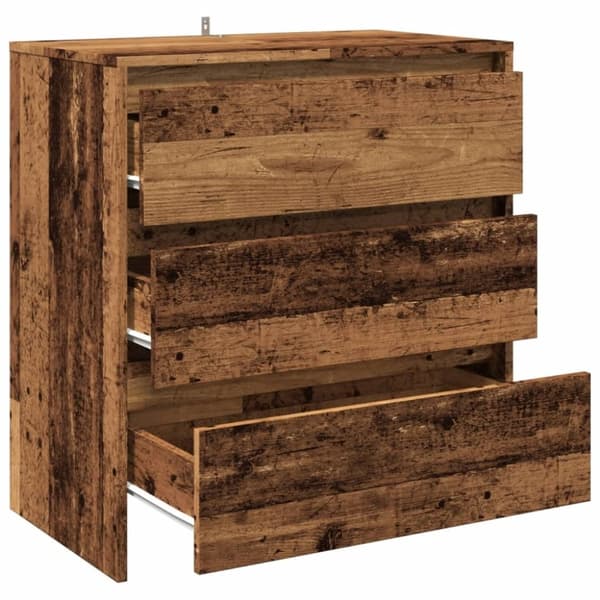 vidaXL skænk 70x41x75 cm konstrueret træ antikt trælook