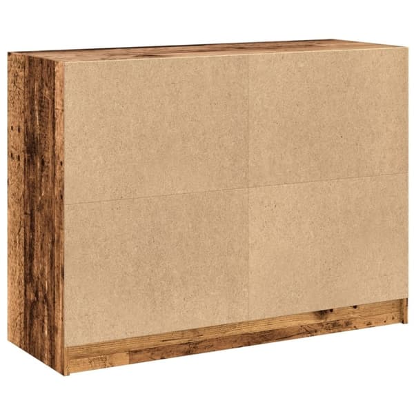vidaXL skænk 102x37x75,5 cm konstrueret træ antikt trælook