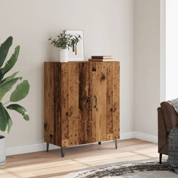 vidaXL skab 70x34x90 cm konstrueret træ antikt træ