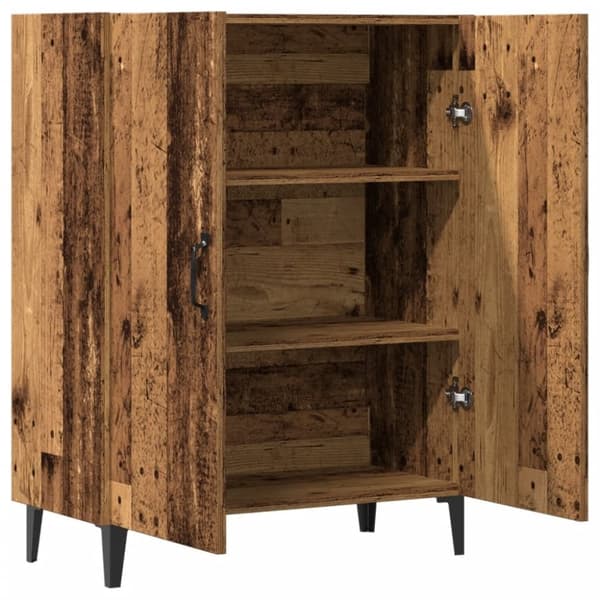 vidaXL skab 70x34x90 cm konstrueret træ antikt træ