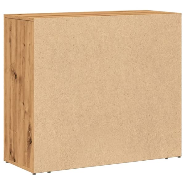vidaXL skænk 80x33x70 cm konstrueret træ egetræslook