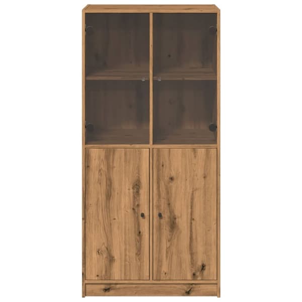 vidaXL Highboard med dører artisan eik 68x37x142 cm konstruert tre