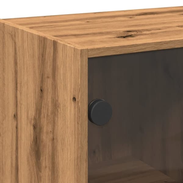 vidaXL Highboard med dører artisan eik 68x37x142 cm konstruert tre