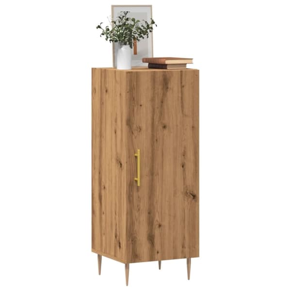 vidaXL Skjenk artisan eik 34,5x34x90 cm konstruert tre