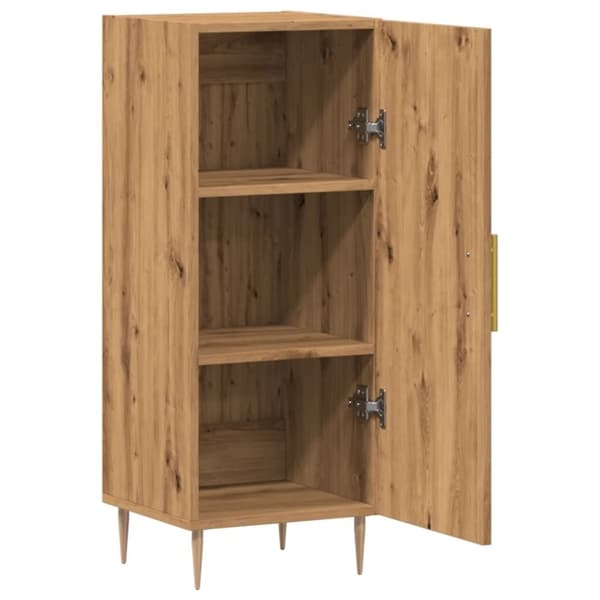 vidaXL Skjenk artisan eik 34,5x34x90 cm konstruert tre