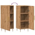 Miniatyrbilde 9 av 11: vidaXL Skjenk artisan eik 34,5x34x90 cm konstruert tre