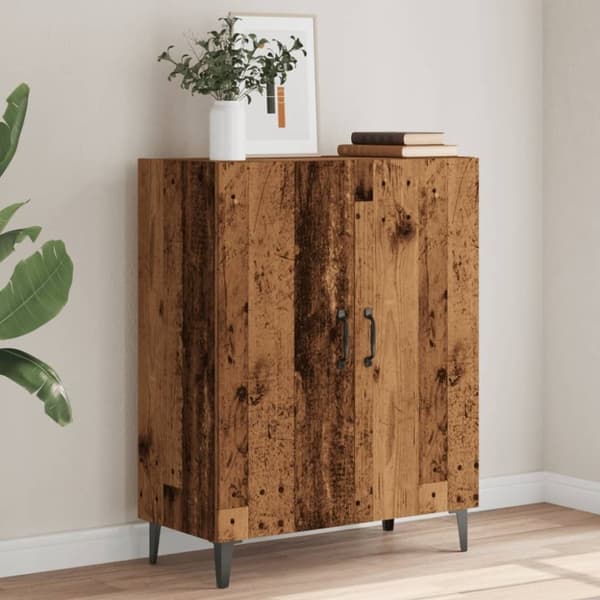 vidaXL Skjenk gammelt tre 70x34x90 cm konstruert tre