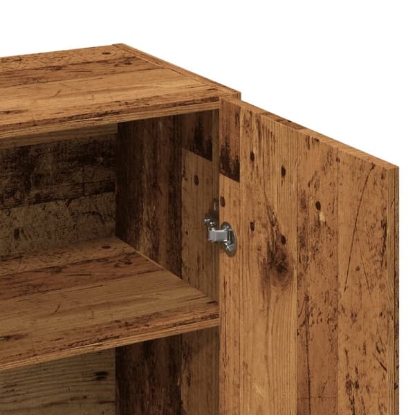 vidaXL Skjenk gammelt tre 70x34x90 cm konstruert tre