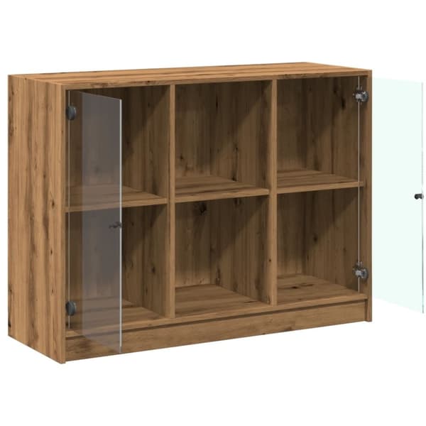 vidaXL skænk 102x37x75,5 cm konstrueret træ kunsteg