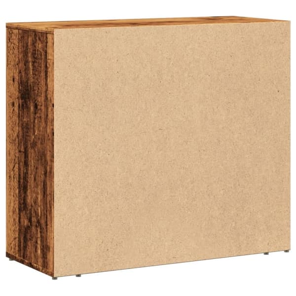 vidaXL skænk 80x33x70 cm konstrueret træ gammelt træ-look