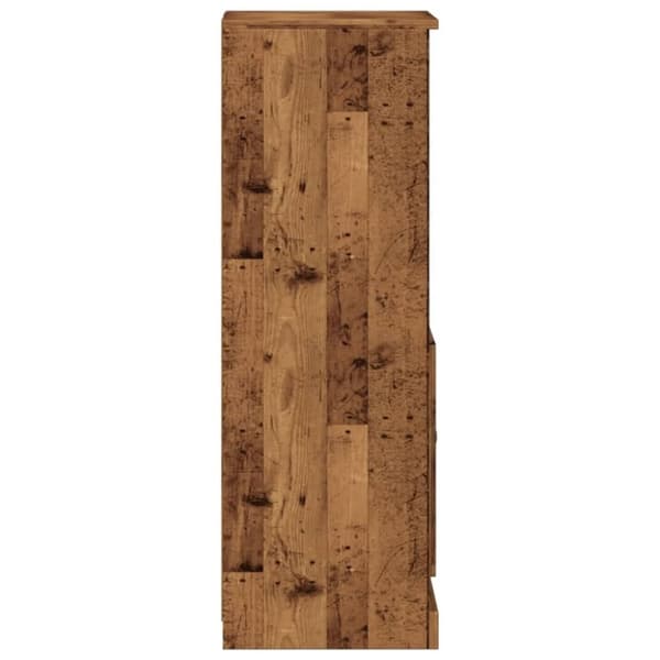 vidaXL skab 36x35,5x103,5 cm konstrueret træ gammelt træ-look