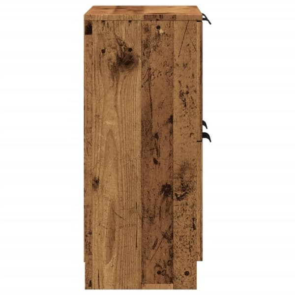 vidaXL skænk 60x30x70 cm konstrueret træ antikt trælook