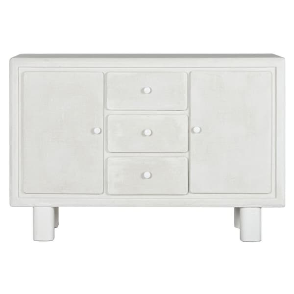 Skänk Home ESPRIT Vit Gran Trä MDF 120 x 38 x 80 cm