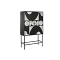 Miniatyrbillede 1 af 8: Skab Home ESPRIT Hvid Sort Metal Gran 100 x 40 x 170 cm