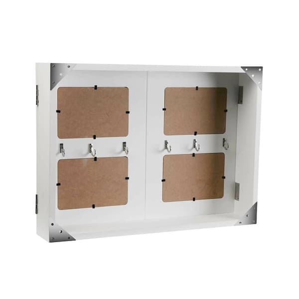 Nøgleskab Versa Sort Træ (8,5 x 33 x 46 cm)