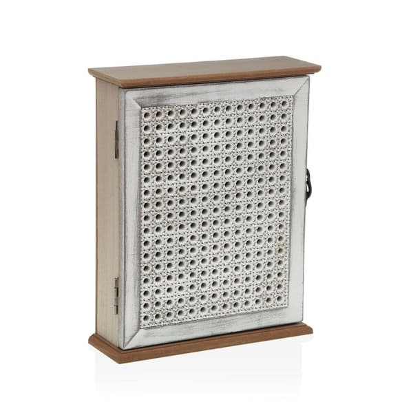 Nøgleskab Versa Hvid Træ MDF 7 x 27 x 21,5 cm