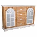 Miniatyrbillede 1 af 10: Skænk Alexandra House Living Jern Gran Træ MDF 35 x 93 x 140 cm